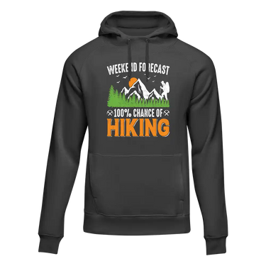 Weekend Forecast 100% Hiking Unisex Hoodie